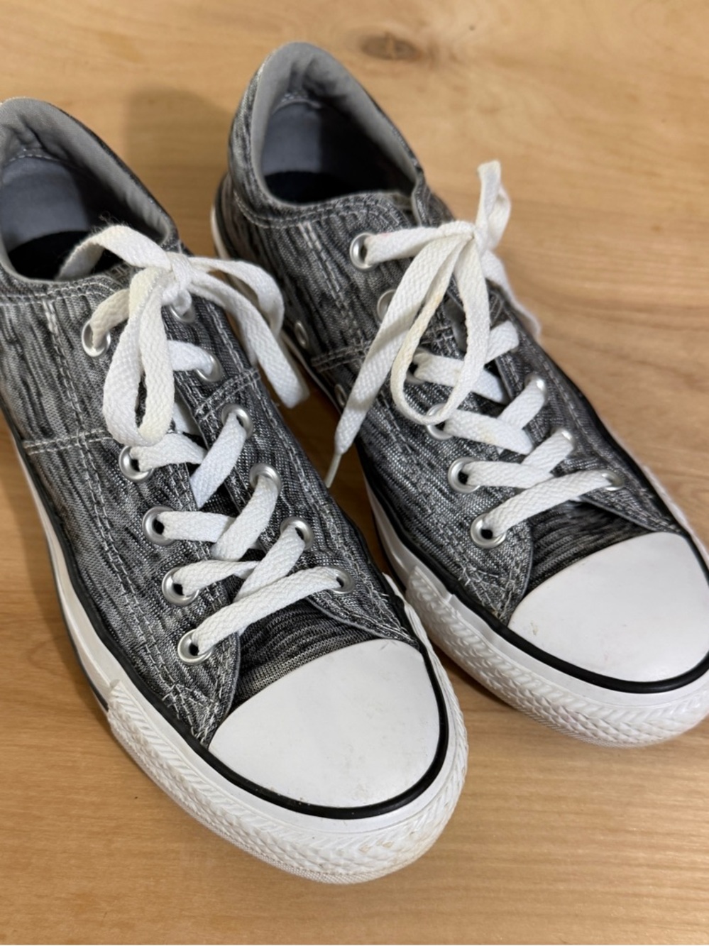 Cute! Women’s Converse All Star Heather Gray / Black Sneakers Athletic Shoes 7